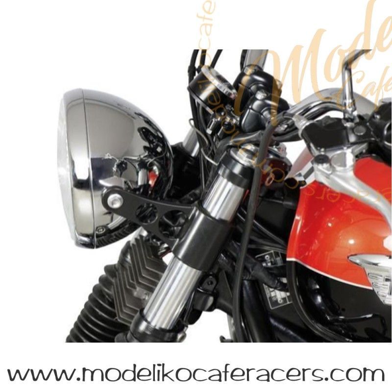 Bike It Negro Stealth Motocicleta Moto Faro Soporte 54-57mm 