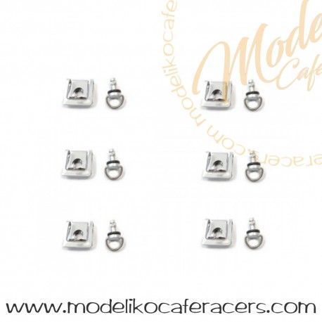 Cierre Rápido Carenado D-Ring JMP - Plata