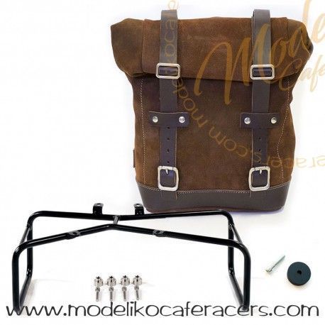 Bolsa Lateral Piel con Marco Doble Asimet. Nine T Color Colorado Brown - Unit