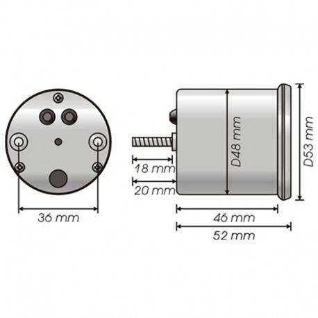 Velocímetro Koso D48 GP Style 48mm