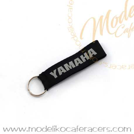 Black Fabric Keychain - YAMAHA