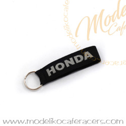 Black Fabric Keychain - HONDA