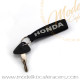 Black Fabric Keychain - HONDA