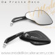 De Pretto Moto POLICE Black Short Alu CNC Mirrors