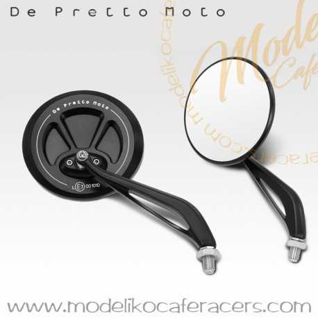 De Pretto Moto EXENTIAL Black Alu CNC Mirror