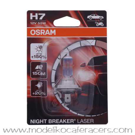 Kit Lamparas H7 12v 55w Osram Night Breaker Laser 130%+luz