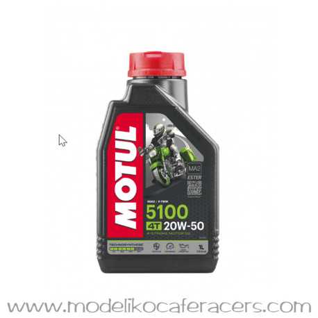 Engine oil 20w50 4T Motul HC-Synthetic 5100 - 1 Liter
