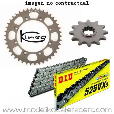 Kineo DID Steel Transmission Kit - HONDA CRF1100L/ATAS 2020-