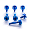 Alu tank screw kit Honda VFR 750F RC36 - Pro-bolt Blue