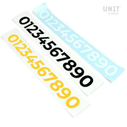 Numbers for Adhesive Number Plates 64mm - Unit Garage