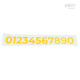 Numbers for Adhesive Number Plates 64mm - Unit Garage