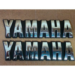 Emblema deposito Yamaha Plateado