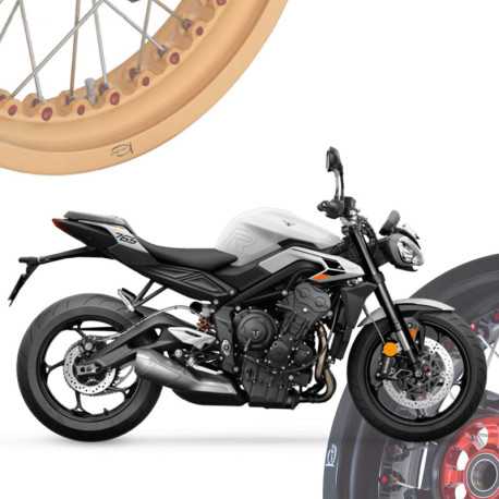 TRIUMPH STREET TRIPLE 675 - TRIPLE 675 R - Juego de Llantas de Radios KINEO