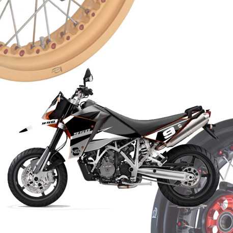 KTM 950-990 R Supermoto - Juego de Llantas de Radios KINEO Wheels