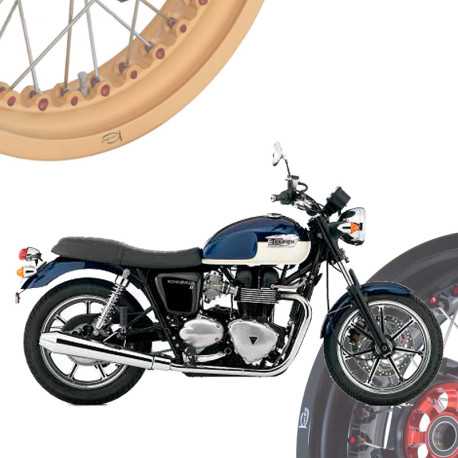 Triumph Bonneville 865 2007-10 - Juego de Llantas de Radios KINEO Wheels
