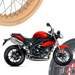 TRIUMPH SPEED TRIPLE 1050 2011-16 - Juego de Llantas de Radios KINEO Wheels