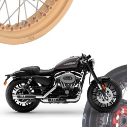 Harley Davidson XL1200R Roadster - Juego de Llantas de Radios KINEO Wheels