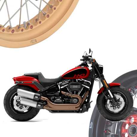 Harley Davidson FXDF Fat Bob - Juego de Llantas de Radios KINEO Wheels