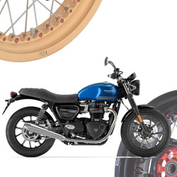 Triumph Street Twin 900 2019-22 - Juego de Llantas de Radios KINEO Wheels