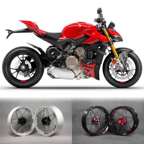 Ducati Streetfighter V4 - Juego de Llantas de 24 Radios KINEO