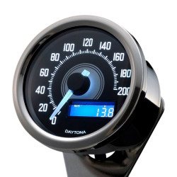 Velocímetro Dark Velona 200Km/h Led Blanco