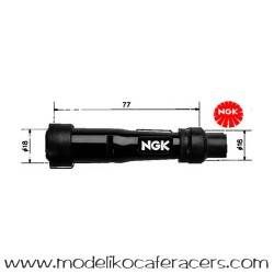 Pipa de Bujia NGK SD05F Negro