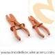Nylon clamps for gasoline hoses or flexible tubes