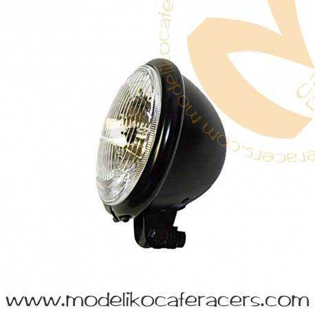 Faro Estilo Bates Cromado - Diametro 123 mm 